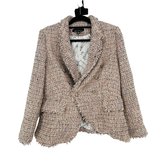 WHBM Tweed Studio Blazer Size 12 NWOT - Picture 3 of 8